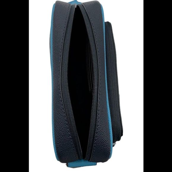 Michael Kors Cooper Color-Block Signature Logo Camera Bag Admiral B - Picture 3 of 3